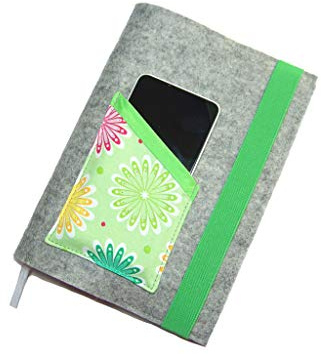 Kalenderhülle Hülle Einband Wollfilz / Baumwollstoff für Din A5 Buchkalender, Notizbuch oder Maßanfertigung