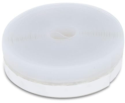 Silikon-Dichtungsstreifen, Dichtungsstreifenband, Silikondichtung, witterungsbeständig, selbstklebender Dichtungsstreifen, selbstklebender Türstreifen unten für Türfenster-Lücken 25 mm x 5 m