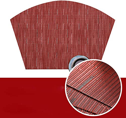 Gualiy Set di 6 Tovagliette Sottopiatto Quadrato, Tovagliette 45x30CM Settore Forma Tovagliette per Tavolini Vino Rosso