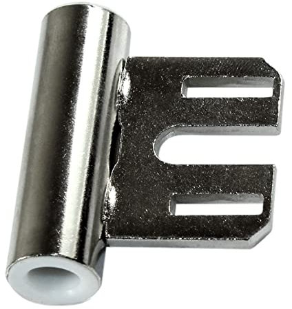 SN-TEC Türband Mittelband Rahmenteil für 3-teilige Bänder V 800 für Stahlzargen mit Gleitlager, Rolle 15mm, für 8mm Stift, vernickelt (100 Stück)
