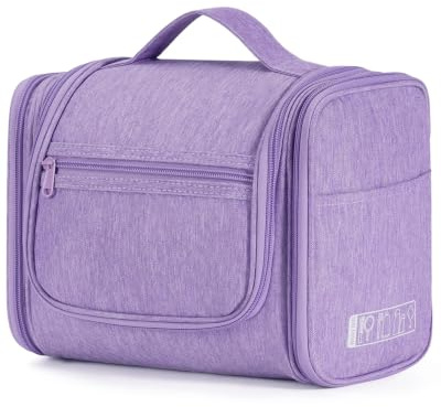 WANDF Borsa da toilette appesa Borsa da viaggio per cosmetici Organizzatore per bagno doccia uomini e donne Resistente all'acqua