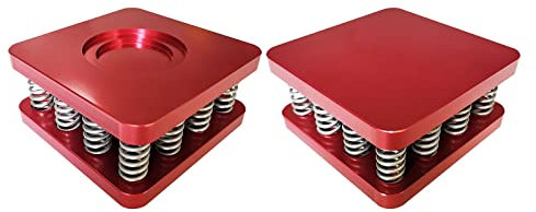 luckxuan Boxenständer KTV Subwoofer Shock Absorber Speaker Frame Shock Pad Bar Professional Audio Frame Foot Nail Foot Stand Ground Shock Absorber (Color : Rood)