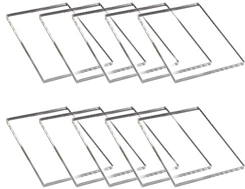 XPEX 10er Ultra klare Acrylglas Platte(10x15cm), 1mm Acrylplatten, Kunststoffplatte, Plexiglas transparente, Acrylglas Platten für Fotorahmen, Projektausstellung, Malerei, Tischaufsteller