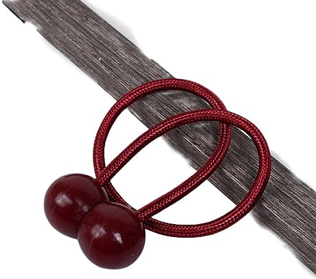 Gardinenbänder 2 Stück Vorhang Magnetschnalle Ohne Perforation, Keine Montage Vorhangschnalle Gardinenband Vorhang, Rot