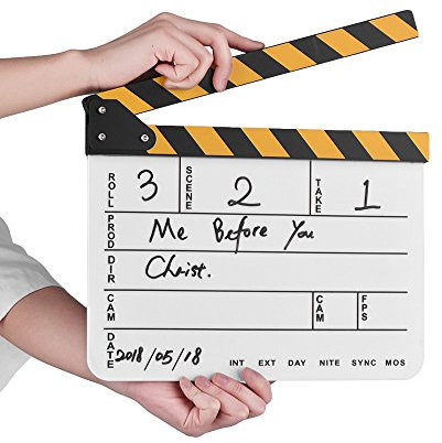 Ardoise effaçable à sec en acrylique avec bâton bas et noir