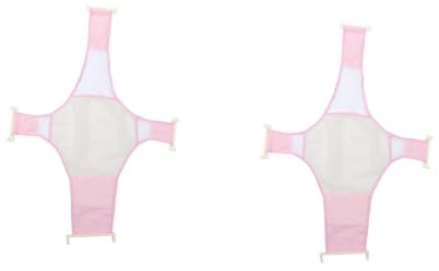 Toyvian 2stücke Einstellbares Badebett Aus Netzmaterial Anti-rutsch Badewannenunterstützung Für Neugeborene Sicherheits-badewanne Für Einfaches Und Sicheres Baden