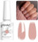 Vishine 8ml Smalto Semipermanente Rosa Nude, Smalto per Unghie Gel Semipermanente Rosa Nude UV LED Soak Off per Nail Art Manicure Francese Fai Da Te in Salone