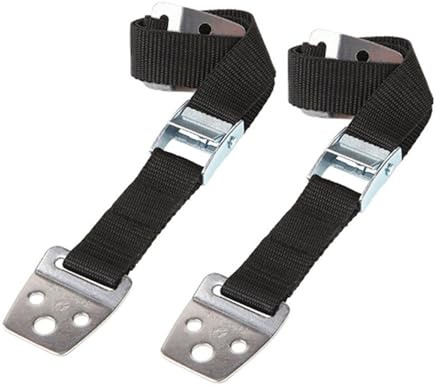 2 Stück schwarze Anti-Kipp-Möbelgurte, verstellbare Sicherheitsgurte, robuste Sicherheitswandanker für Fernseher, Regale, Schränke, Kommoden