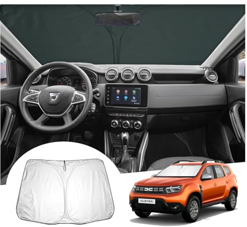 [Update] GAFAT Dacia Duster 2 2018-2023 2024 Sunshade Cover Interior, Duster ii Accessories Windscreen Solar Protection, UV Protection, Cooling, UV Protection, UPF 50+