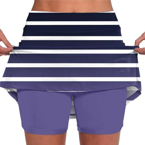 Angebote des Tages Heute Damen Damen Sportskort Laufskort Leggings Mit Rock Tennisröcke Hockey Rock Engen Capris Gym 3/4 Yoga Pants Mit Taschen Und Kopfhöreranschluss Warehouse Deals Angebote