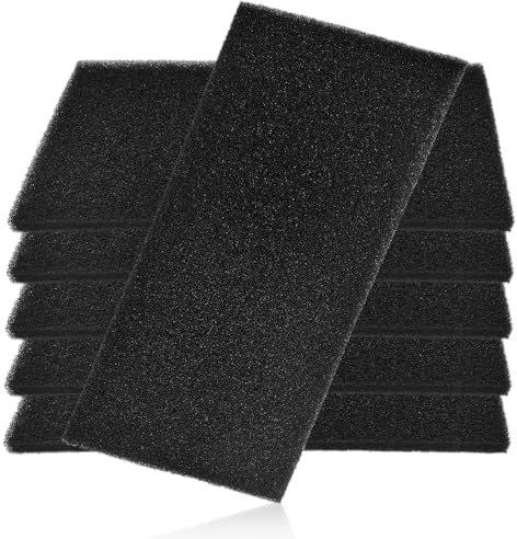 NECXON 6 Pezzi di Filtro in Spugna ad Alta densità per asciugatrice – 22,5x10,7x0,8 cm, Ricambio Universale per lavatrici e asciugatrici, Filtro antipelucchi e ottimizzazione del Flusso d'Aria