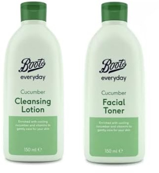 Bōots | Cleansing Lotion & Facial Toner - Cucumber | 150mL+150mL [BUNDLE]