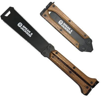 Spear & Jackson 4978KEW Kew Gardens Collection 8” Sega a farfalla da giardino pieghevole - Sega a doppia faccia per potatura in stile giapponese