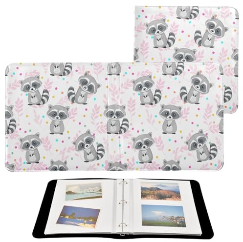 JUMBEAR Grande album fotografico autoadesivo con 20 pagine album per ritagli fai da te per matrimoni, famiglia, bambini, vacanze, simpatici procioni