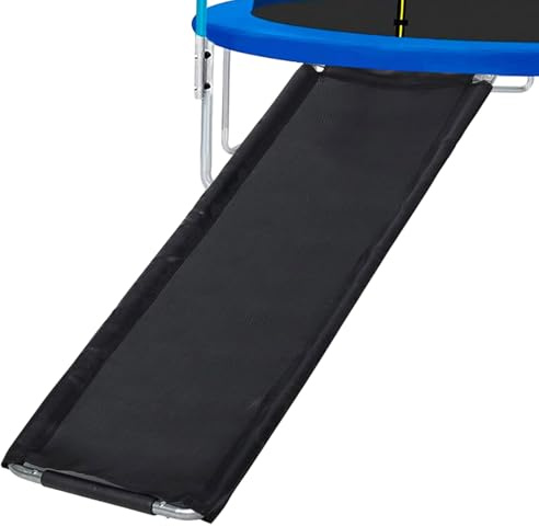 Tobogán de trampolín Bounce - Tabla deslizante de trampolín fácil de instalar | Escalera duradera para trampolines, juegos al aire libre, actividades para niños, patio trasero, diversión para niños y