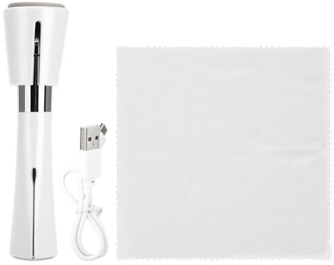 CHHELIHL Magnetic Beauty Device, for Facial Skin Care, 45℃ Heat, Vibration Massage, Eye and Face Applicator, Fast Heating, Portable Design, Long Battery Life, Auto Shut Off (White)