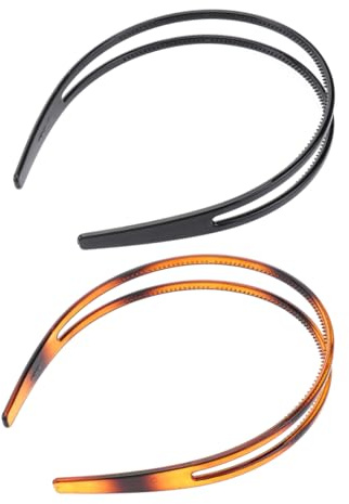 Lurrose Anti-Rutsch Haarreif Mit Zähnen Zweireihiges Kunststoff Stirnband Für Sicherer Halt Modischer Haarschmuck Für Alltag Partys Und Styling