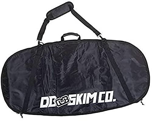 DB Skimboards Day Trip Skimboard Bag - Black, 46x23, Skimboard Carrying Bag with Comfortable Shoulder Strap Durable Carrying Handle Internal Tie-Down Straps & Industrial Strength Zipper