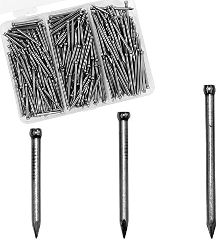 OMOTOOL Finishing Nails Assortment Kit (280 pcs), Concrete Steel Nails for baseboard and Woodworking, Suit for Masonry and Pine,3 Size Assortment