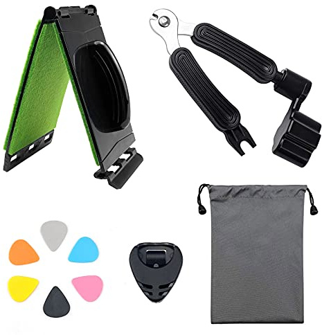 10 pièces Nettoyeur de cordes de guitare, Nettoyeur de manche, Nettoyeur de cordes de guitare, Nettoyeur de cordes de guitare, Cordier de guitare 3 en 1 coupeur de cordes