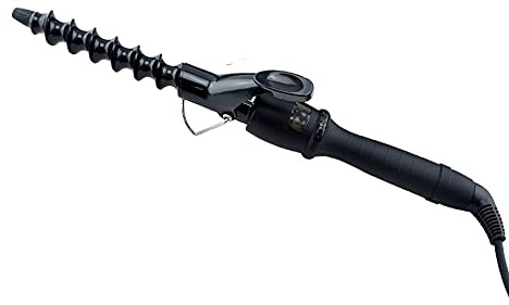 YONAIL Spiral Curling Iron 1 inch Curling Tongs 25mm Spiral Wand Wave Curler Ceramic Coating Hair Wand for Short and Long Hair Beach Wave Curler Tongs Dual Voltage