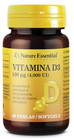 VITAMINA D3 100 MCG. (4000 U.I) 60 PERLAS OBIRE