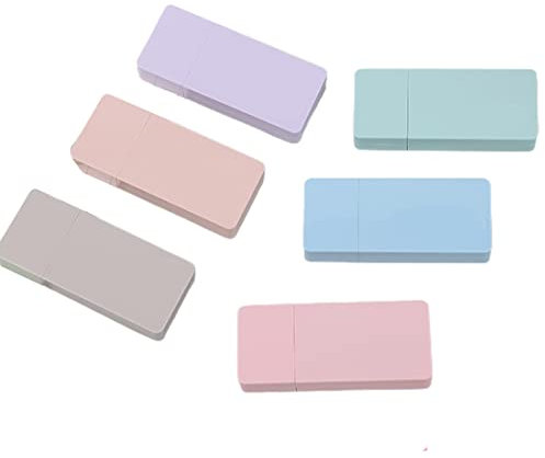 XPEX 6 Stück Korrekturmaus Set Korrekturband für junge Mädchen und Jungen, Roller, Ungiftig, Abdeckung für Büro und Klassenzimmer Supplies, Korrekturroller(A) (D)