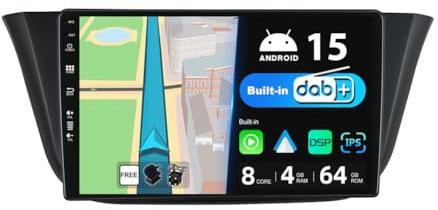 JOYX Android 13 IPS Autoradio - [Eingebaut DAB] - Passt für Iveco Daily VI (2014-2021) - Kabellos Carplay/Android Auto - 4G+64G - LED Kamera + MIC - 9 Zoll 2 Din - SWC DSP WiFi Fast-boot 360-Kamera BT