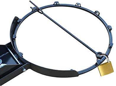 Basketball Rim Lock Metall-Basketball-Felgenverriegelung, Basketballkorb-Felgenschloss mit Vorhängeschloss und Schlüssel, Basketball-Felgennetzschlösser für Ø45cm/17,7 Basketballtore