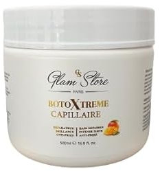 GLAM STORE BOTOXTREME capillaire soin masque pour cheveux abimés (mangue) Pot 500 ml