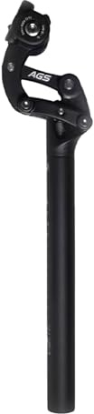 AVENTON Advanced Suspension Bike seat Post -27.2mm seatpost with Dust Sleeve, Dropper Post Ideal for Road & Mountain Bikes E-Bikes
