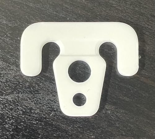 Washing Line Multi Size Clothes Coat Hanger Hooks/Pegs - 6 Pack (White)