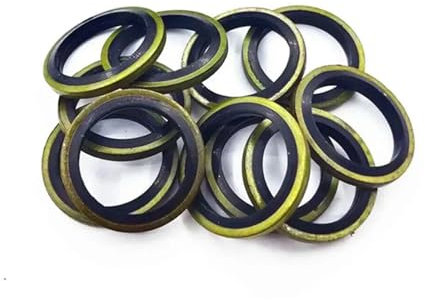 150/100 Stück Bonded Seal Dichtring Sortiment Kit Ölablassschraube Kombinierter Unterlegscheiben-Dichtungssatz M6 M8 M10 M12 M14 M16 M18 M20 M22 - Dichtungssatz-Sortiment(150PCS M6-M24)