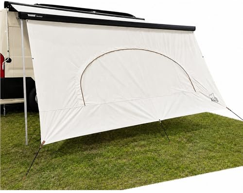 AIRIS - Parasol de algodón para toldos, para camping y caravanas, montaje en 3 minutos, resistente al agua, apto para Thule, Fiamma y Dometic (310 x 190)