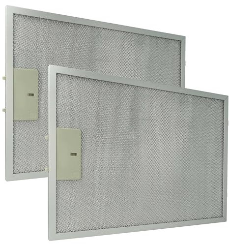 vhbw 2x filtro anti-grasso compatibile con Klarstein Balzac, Zola cappa da cucina, alluminio