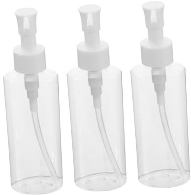 VALICLUD 3stücke Pumpflasche Für Öl Kleine Glasflasche Mit Pumpe Transparent Zum Nachfüllen Für Reisen Lotionen Make-up-entferner Und Hautpflegeprodukte