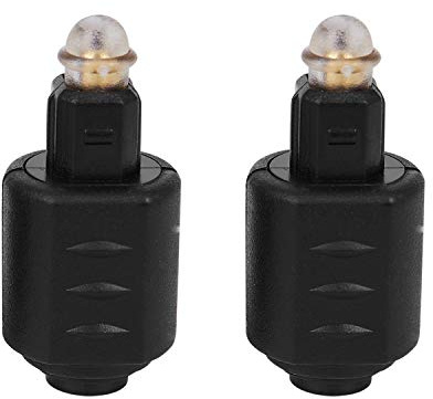 Janasiba 2 Paquets Optique 3.5Mm Mini Prise Jack vers Numérique Toslink Adaptateur