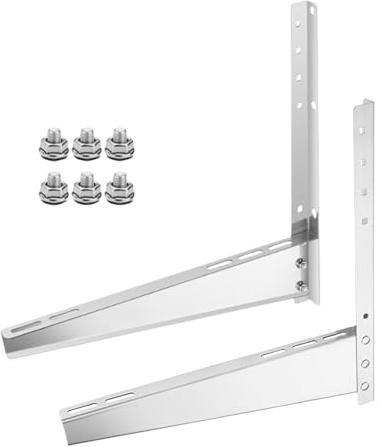 Soporte Para Aire Acondicionado De Ventana | Montaje para AC de Ventana,Montaje Ajustable en Acero Inoxidable con Función de Carga para Instalación en Dormitorio Sala de Estar Apartamento Sótano