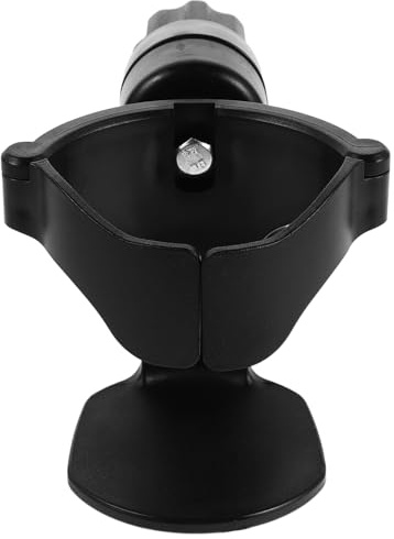 JECOMPRIS Lot de 2 Porte-Gobelets en Plastique Noir à Pince Fixation sans Perçage sur Rambarde Compatible Voiture Camping-Car Fourgonnette et Bateau Support Pratique pour Tasses et