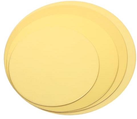 PRETYZOOM Set 4 Mini Piatti per Torta in Cartone per Pasticceria, Supporti Fondo per Torte Mousse, Vassoi per Esposizione Dolci per Feste e Occasioni Speciali