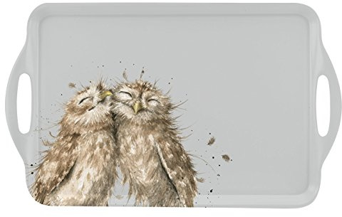 Portmeirion Wrendale Large Handled Tray (Owl), Multi Coloured