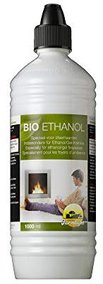 Farmlight Bioéthanol 1000 ml - Cheminée à Bioéthanol - Alimenté au Gel d'Éthanol - Sans Évent - Moderne - Intérieur - 20.5 MJ