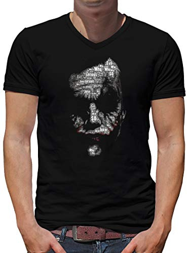 TShirt-People Joker Newsletter V-Kragen T-Shirt Herren XL Schwarz