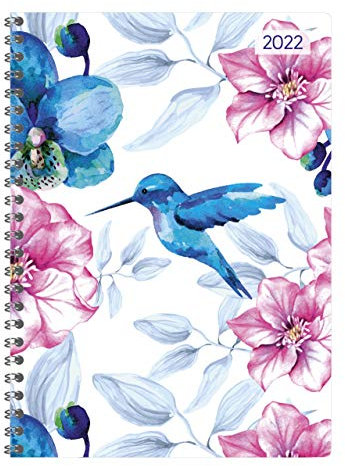 Ladytimer Ringbuch Hummingbird 2022 - Taschen-Kalender A5 (15x21 cm) - Schüler-Kalender - Weekly - Ringbindung - 128 Seiten - Alpha Edition