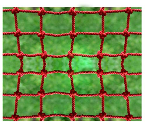 LYRWISHLTD Kletternetz Outdoor Kinderschutznetz Kletternetz Heavy Duty Indoor Kletternetz Kindersicherheits Netz Fitness Net für Kinder Outdoor Spielgeräte (Color : 6X6cm, Size : 1X3m/3.3X9.8ft)