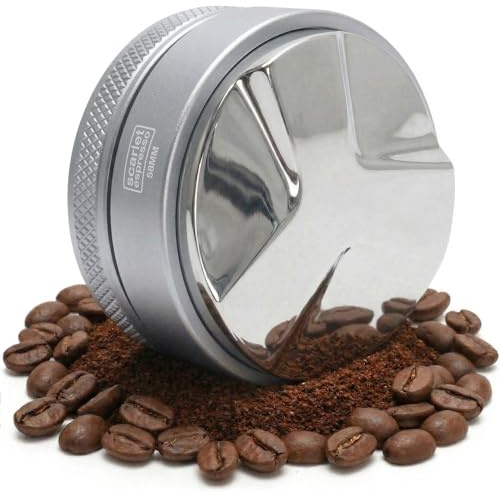 scarlet espresso | Kaffee Distributor »Grande TRE« – Kaffeverteiler für gleichmäßige Verteilung im Siebträger 5–13mm einstellbar – Leveler für präzise Espresso-Zubereitung – 58 mm