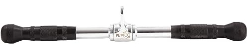 RIP X Revolving Straight Bar Cable Attachment Handle with a Textured Grip