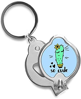 So Cute Cactus Art Deco Gift Fashion Finger Nail Clippers Scissor Acciaio Inox Cutter