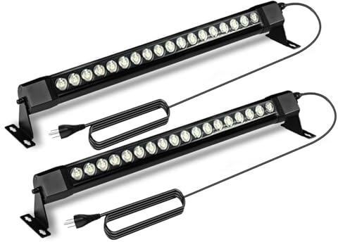 nanzgecc 36W LED Wall Washer Light Bars, 2FT 5000K Daylight White Outdoor Wall Washer Light, 120V Waterproof IP67 Wall Washer Lights for Outdoor, Plug in (2 Pack)