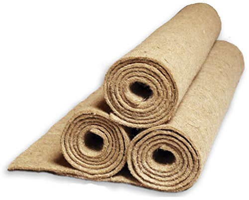 Natursache 1 Nagermatte aus Hanf, 100 x 40 x 1cm I Hanfmatten für Hasenstall, Kaninchenhaus, Hamsterkäfig I Bodenabdeckung für Käfige, Laufställe, Höhlen & Schlafplätze von Kleintieren & Nagern
